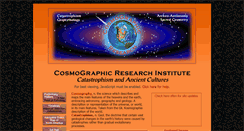 Desktop Screenshot of cosmographicresearch.org
